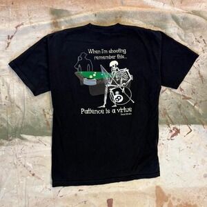 Vintage 90s 8Ball Skelton T shirt Size XL